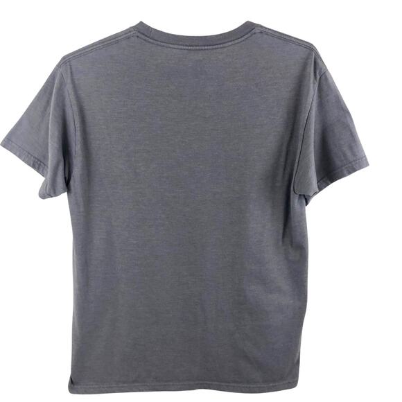 O’Neill Gray with Blue Graphic Print on Front T Shirt Medium Modern Fit - Picture 4 of 16